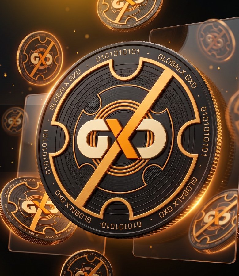 GXD coin with orange X emblem