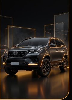 Black Toyota Fortuner SUV